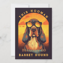 Funny Basset Hound Dog Parent Personnalisé