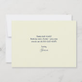 Faire-part Funny Beach Lady I've Moved (Dos)