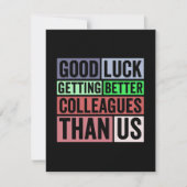 Faire-part Funny | Coworker Leaving | Good L (Devant)