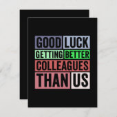 Faire-part Funny | Coworker Leaving | Good L (Devant / Derrière)