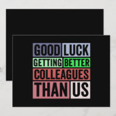 Faire-part Funny | Coworker Leaving | Good L (Devant / Derrière)