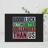 Faire-part Funny | Coworker Leaving | Good L (Debout devant)