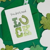 Faire-part Funny Editable Irish Luck Jour de la Saint Patrick