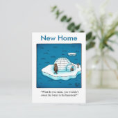 Faire-part Funny New Home Humour carte postale (Debout devant)