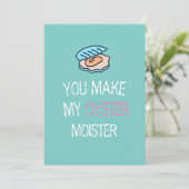 Faire-part Funny Oyster Valentines Card, Funny Valentines Car (Debout devant)
