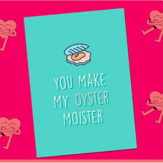 Faire-part Funny Oyster Valentines Card, Funny Valentines Car