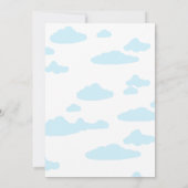 Faire-part Funny Stork Girl Simple mignonne Grossesse moderne (Dos)