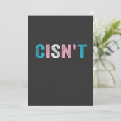 Faire-part Funny Transgender Pride ne peut pas LGBTQ Trans Fl (Debout devant)