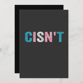 Faire-part Funny Transgender Pride ne peut pas LGBTQ Trans Fl (Devant / Derrière)