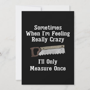 Faire-part Funny Woodworker Carpenter