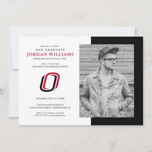 Faire-part Futur diplômé des UNO Mavericks (Devant)