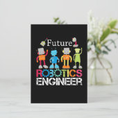 Faire-part Futur Robotique Ingénieur Robots Costume d'amour c (Debout devant)