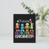 Faire-part Futur Robotique Ingénieur Robots Costume d'amour c (Debout devant)