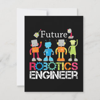 Faire-part Futur Robotique Ingénieur Robots Costume d'amour c