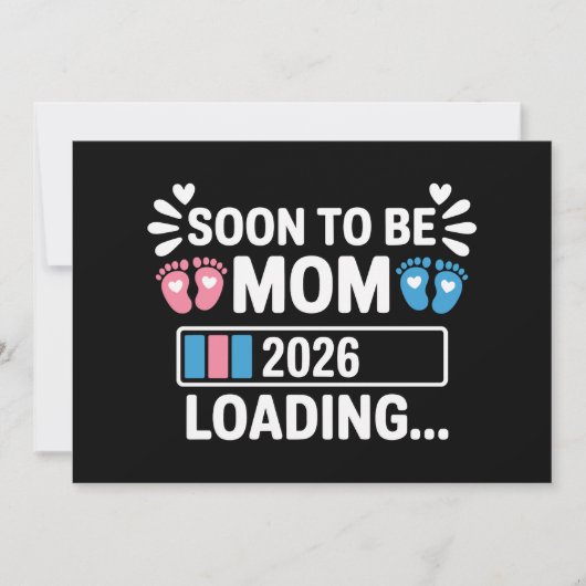 Faire-part Future Maman 2026 Annonce de Grossesse en Attente (Devant)