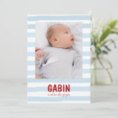 Faire-Part Gabin (Debout devant)