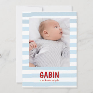 Faire-Part Gabin