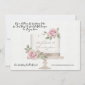 Faire-part Gâteau de Mariage Changement de Plans Amusant Repo (Devant)