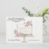 Faire-part Gâteau de Mariage Changement de Plans Amusant Repo (Debout devant)