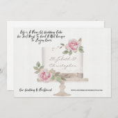 Faire-part Gâteau de Mariage Changement de Plans Drôle Report (Devant / Derrière)