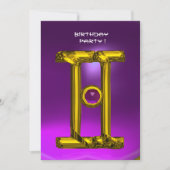 Faire-part GEMINI AMÉTHYST, Alexandrite jaune vif (Devant)