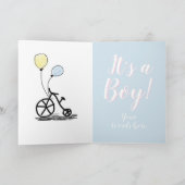 Faire-part Genre révéler la surprise de la fête c'est un garç (Intérieur)