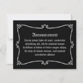 Faire-part Ghost boo (Dos)