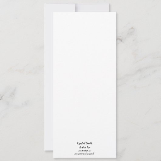 Faire-part Giraffes en attente - girafe enceinte (Dos)