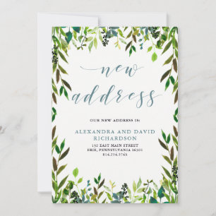 Faire-part Glorieuse verdure   Nouvelle adresse