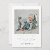 Faire-part Gold Christmas Joy Photo bébé Naissance (Dos)