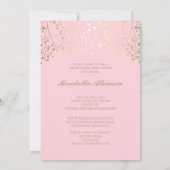 Faire-part Gold et Rose Photo Graduation Party (Dos)