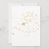 Faire-part Gold Flake Minimalist Graduation Photo (Dos)