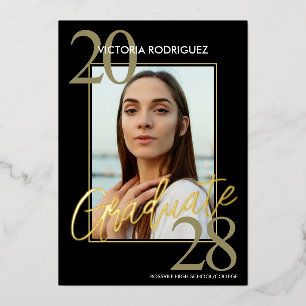 Faire-part Gold Foil Black Trendy