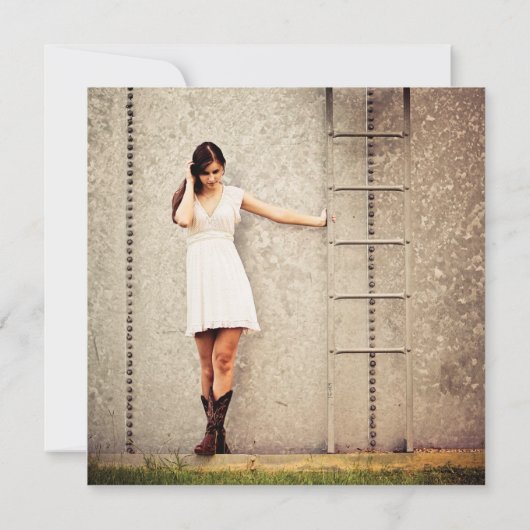 Faire-part Gold Laurel Wreath Class of 2023 Graduate Photo (Dos)