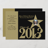 Faire-part Gold Star 2013 Photo (Devant / Derrière)