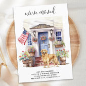 Faire-part Golden Retriever Patriotic Personnalisé Chien Movi