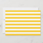 Faire-part Golden Yellow Bold Serif simple photo Graduation (Dos)