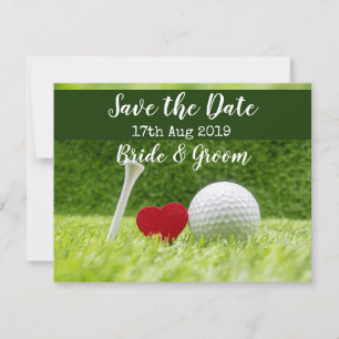 Faire-part Golf Économisez la date pour le jour de mariage