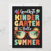 Faire-part Goodbye Kindergarten Hello Summer Graduation (Devant)