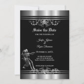 Faire-part Gothic halloween wedding save the date (Devant)