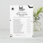 Faire-part Gothique Mariée mariée trivia jeu de douche nuptia (Debout devant)