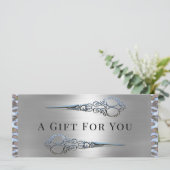 Faire-part Grace Monroe Double Ciseaux Certificat cadeau (Debout devant)