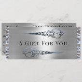 Faire-part Grace Monroe Double Ciseaux Certificat cadeau (Devant / Derrière)