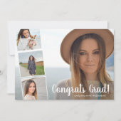 Faire-part Grad, Collage de photos, Fun Graduation Party (Devant)