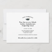 Faire-part Grad, Collage de photos, Fun Graduation Party (Dos)