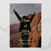 Faire-part Grad Élégante Minimale (Recto)