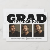 Faire-part Grad Grad Grad Grad Graduation (Devant)