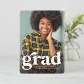 Faire-part Grad Grad simple graduation de photo verticale (Debout devant)