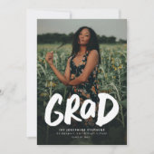 Faire-part Grad moderne tendance moderne une graduation photo (Devant)