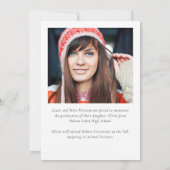 Faire-part Grad Multi Photo Collage Graduation (Dos)